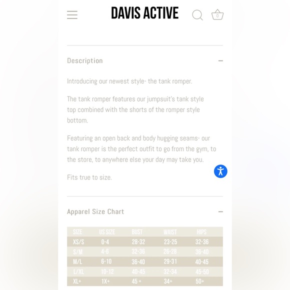 Davis Active Tank Romper *NWOT* - Picture 4 of 4